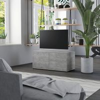 Tv-meubel 80x34x36 cm spaanplaat betongrijs - thumbnail
