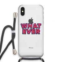 Whatever: iPhone XS Transparant Hoesje met koord