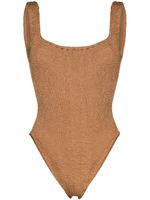 Hunza G maillot de bain à encolure carrée - Marron