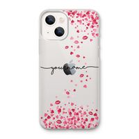 Hartjes en kusjes: iPhone 13 mini Transparant Hoesje