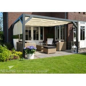 Complete Nesling pergola Wall 1 sand - 370 x 370 cm