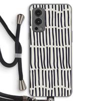 Moroccan stripes: OnePlus Nord 2 5G Transparant Hoesje met koord - thumbnail