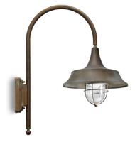 Moretti Luce Landelijke wandlamp Atelier - verouderd messing 3338.T.AR