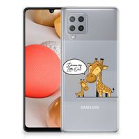 Samsung Galaxy A42 Telefoonhoesje met Naam Giraffe - thumbnail