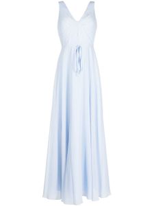 Marchesa Notte Bridesmaids robe longue à détail noué au dos - Bleu