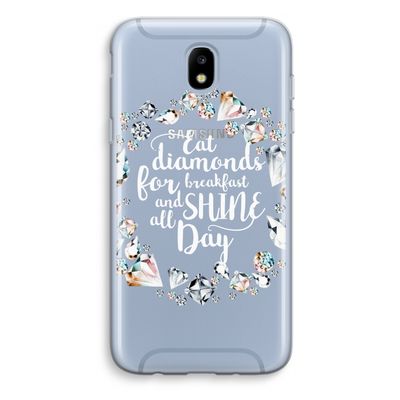 Diamonds: Samsung Galaxy J5 (2017) Transparant Hoesje