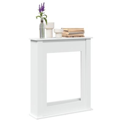 Haardombouw 75x20x87,5 cm bewerkt hout wit