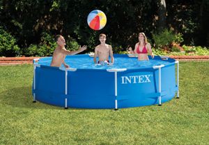 Intex 28202GN bovengronds zwembad Zwembad met frame Rond Blauw, Wit