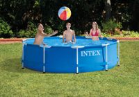 Intex 28202GN bovengronds zwembad Zwembad met frame Rond Blauw, Wit - thumbnail