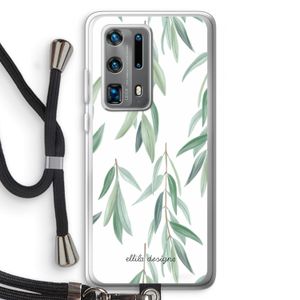 Branch up your life: Huawei P40 Pro Plus Transparant Hoesje met koord