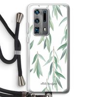 Branch up your life: Huawei P40 Pro Plus Transparant Hoesje met koord