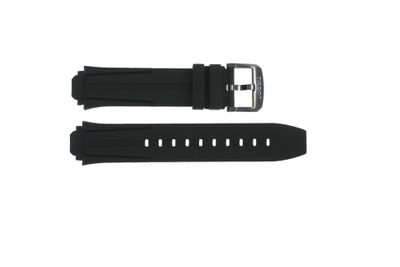 Horlogeband Tissot T111.417.37.441.03 / T603042129 Silicoon Zwart 18mm
