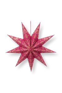 Pip Studio Kerstster Papier Overall Print Rood 60cm