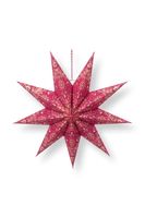Pip Studio Kerstster Papier Overall Print Rood 60cm