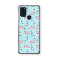 Anything Flamingoes: Samsung Galaxy A21s Transparant Hoesje