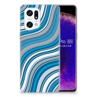 OPPO Find X5 Pro TPU bumper Waves Blue