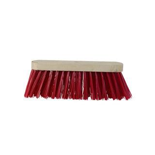 Luva straatbezem kunstvezel 29 cm rood