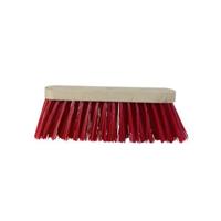 Luva straatbezem kunstvezel 29 cm rood