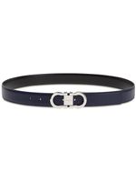 Ferragamo ceinture en cuir à boucle Gancini - Bleu