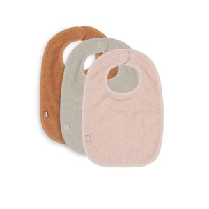 Jollein slab badstof Pale Pink/Nougat/Caramel (3-pack) Maat