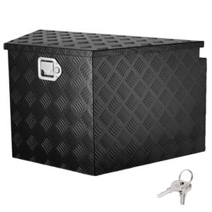 VEVOR Trailer Tong Box, Aluminium Diamond Plate Tool Box, Heavy Duty Trailer Box Storage met slot en sleutels, Multifunctionele Trailer Tong Box voor Pick-up Truck, RV,