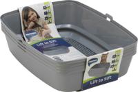 Moderna kattenbak Lift to Sift 50 cm grijs - Gebr de boon
