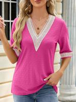 Casual V Neck Cotton Shirt