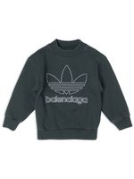 Balenciaga Kids x adidas sweat à col rond - Vert