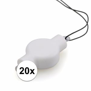 Lampion LED lampjes - 20x stuks - lampionnen lichtjes - Sint maarten verlichting