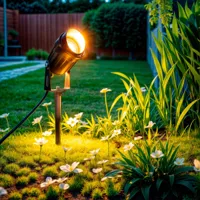 Grondspot zwart 12V easyfit 7W led 2700K warm wit