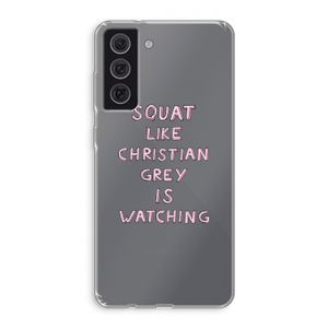 Christian Grey: Samsung Galaxy S21 FE Transparant Hoesje