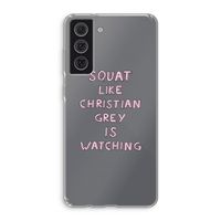 Christian Grey: Samsung Galaxy S21 FE Transparant Hoesje
