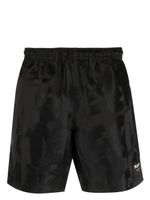 Alexander McQueen short à logo en jacquard - Noir - thumbnail