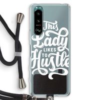 Hustle Lady: Sony Xperia 5 III Transparant Hoesje met koord