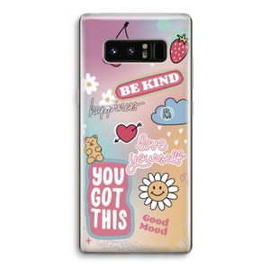 Positivity: Samsung Galaxy Note 8 Transparant Hoesje