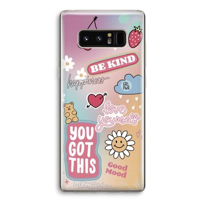 Positivity: Samsung Galaxy Note 8 Transparant Hoesje