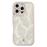 iPhone 16 Pro beige case - Palmy leaves beige iPhone 16 Pro beige case - Palmy leaves beige