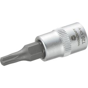 TOOLCRAFT T20 816082 T-profiel Dopsleutel-bitinzet T 20 1/4 (6.3 mm)