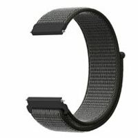 Sport Loop nylon bandje - Donkergroen met grijze band - Samsung Galaxy Watch - 42mm