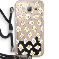 Spiegeleitjes: Samsung Galaxy J3 (2016) Transparant Hoesje met koord