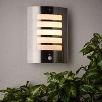 TODD-Outdoor Wandlamp met Detector H29 cm Briljant Zilver
