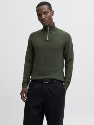 Jack & Jones Jjeemil Knit Half Zip Noos Trui Duffle Bag