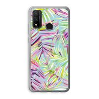 Tropical Palms Blue: Huawei P Smart (2020) Transparant Hoesje