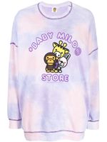 *BABY MILO® STORE BY *A BATHING APE® sweat à imprimé tie dye - Violet