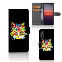Sony Xperia 5II Leuk Hoesje Cat Color