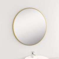 BWS Badkamerspiegel | Spark Kenar | Rond | 80cm | Geborsteld Goud