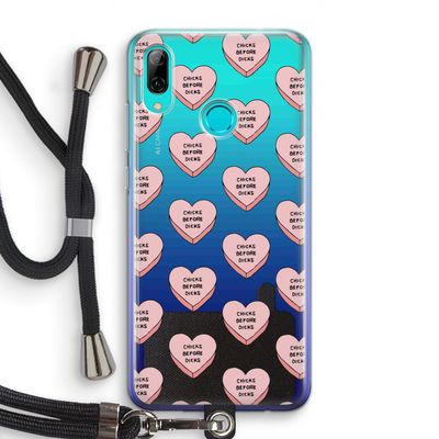 Chicks before dicks: Huawei P Smart (2019) Transparant Hoesje met koord