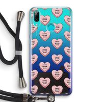 Chicks before dicks: Huawei P Smart (2019) Transparant Hoesje met koord