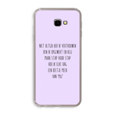Zelfvertrouwen: Samsung Galaxy J4 Plus Transparant Hoesje