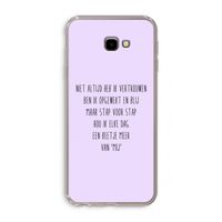 Zelfvertrouwen: Samsung Galaxy J4 Plus Transparant Hoesje